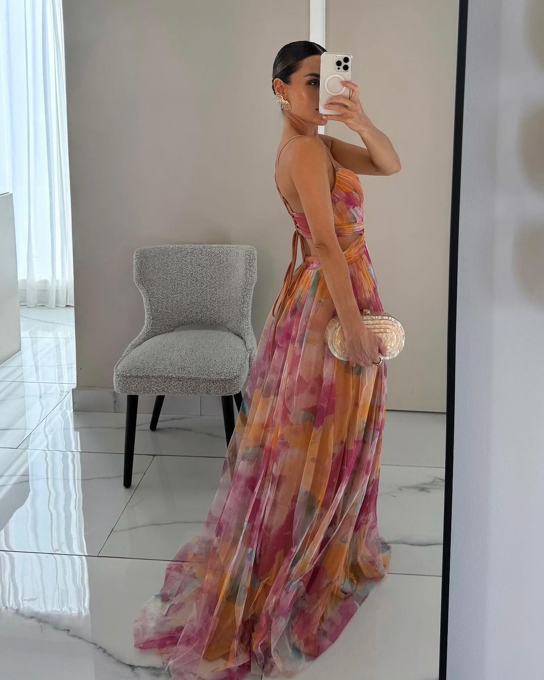 Maya™ | Floral Print Maxi Dress