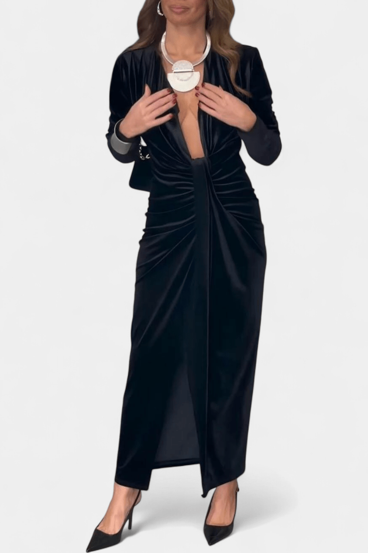 Luna | Velvet Dress