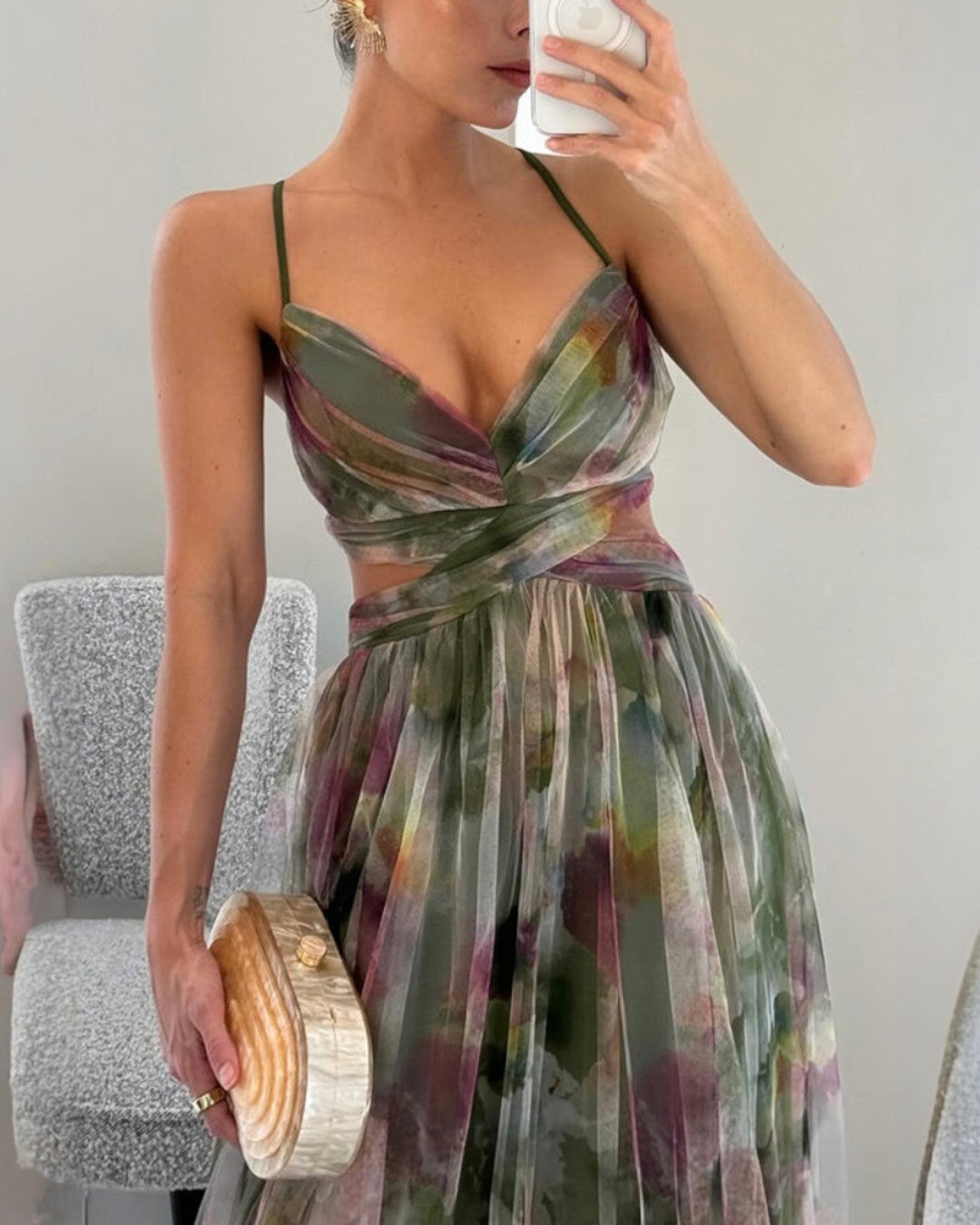 Maya™ | Floral Print Maxi Dress