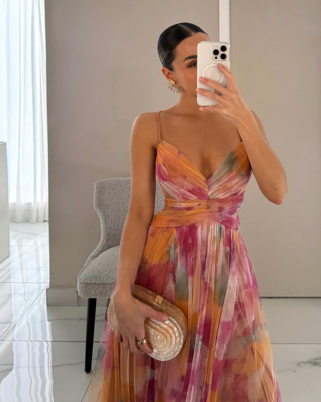 Maya™ | Floral Print Maxi Dress