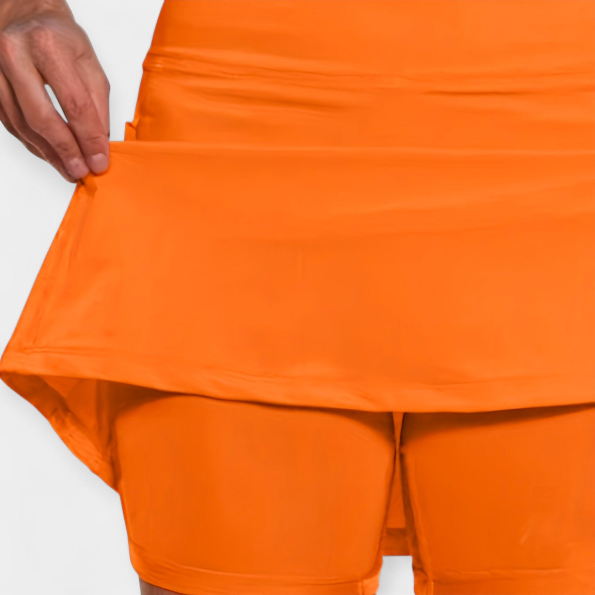 High-Waisted Shorts-Skirt